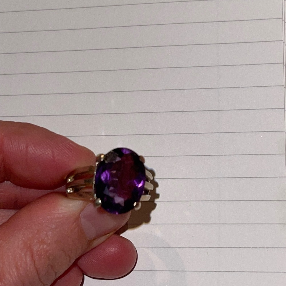 Programmed Crystal: Sterling Silver Amethyst Ring… - image 4